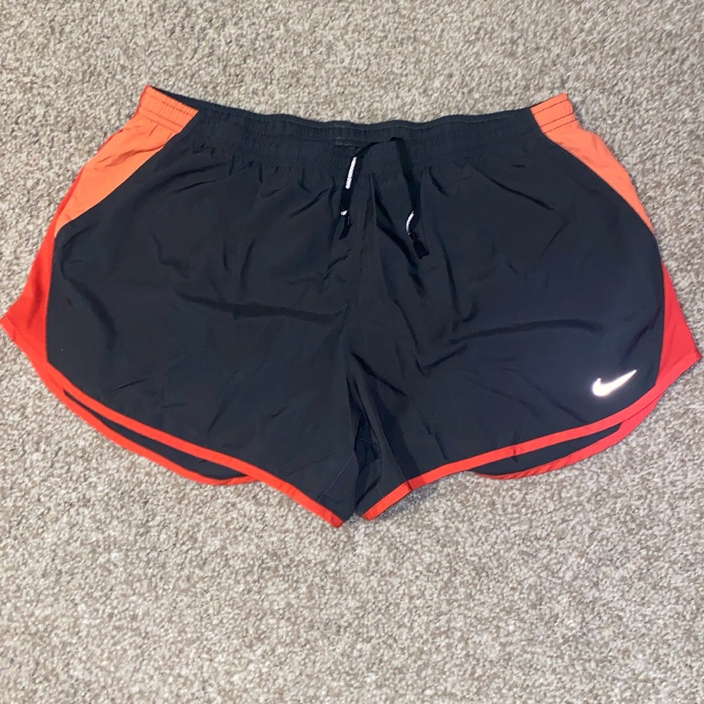 Nike Dri-Fit Running Shorts - Dark gray and orange